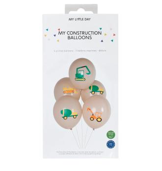 Baufahrzeuge Luftballons